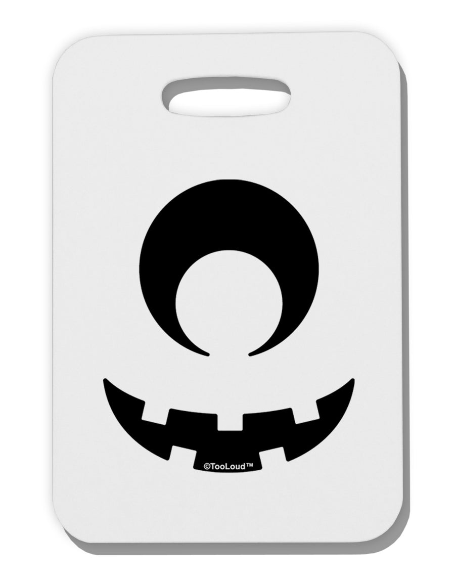 Cyclops Jack-o-Lantern Thick Plastic Luggage Tag-Luggage Tag-TooLoud-White-One Size-Davson Sales