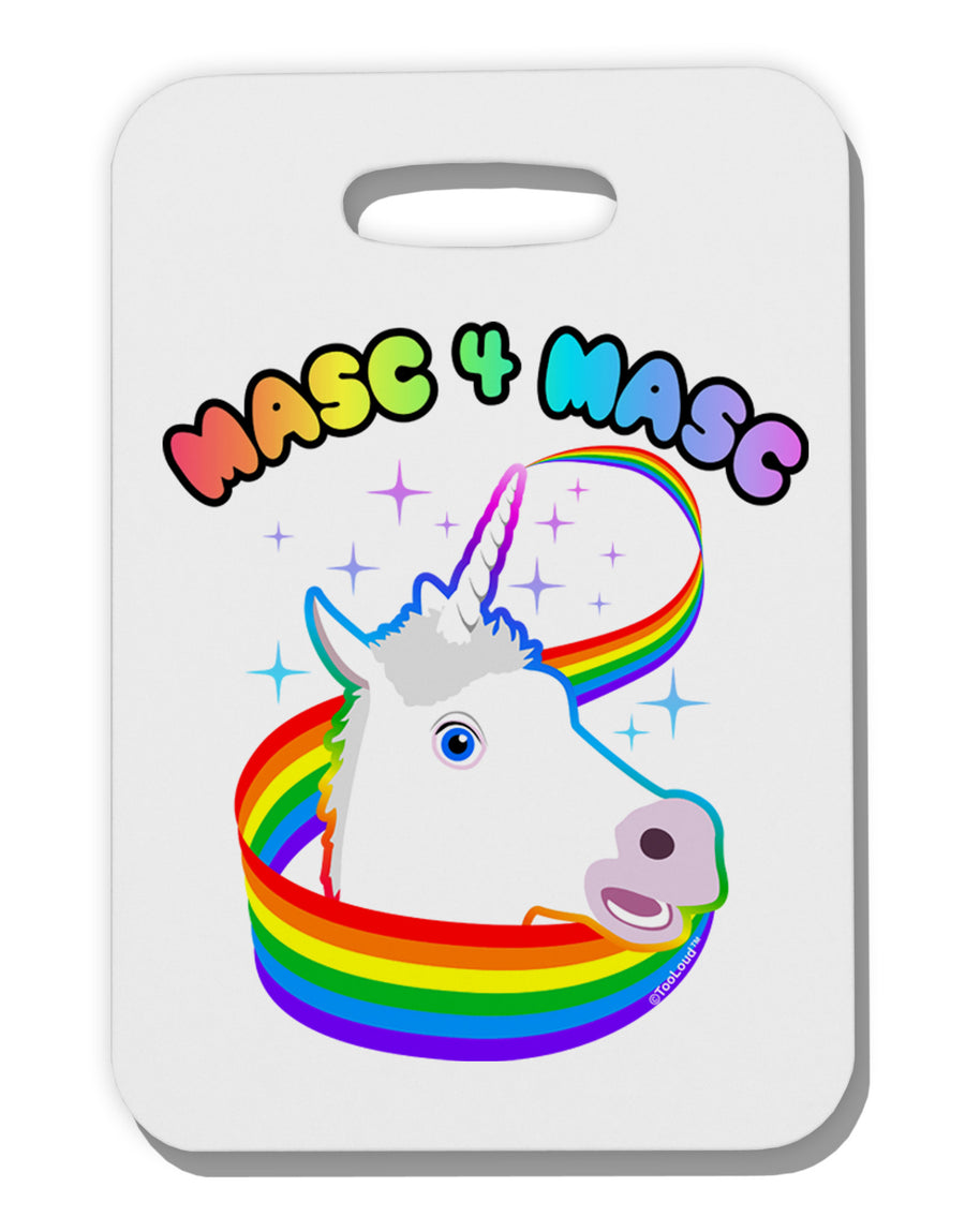 Masc 4 Masc Pranciful Unicorn Thick Plastic Luggage Tag-Luggage Tag-TooLoud-White-One Size-Davson Sales