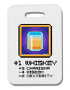 Pixel Whiskey Item Thick Plastic Luggage Tag-Luggage Tag-TooLoud-White-One Size-Davson Sales