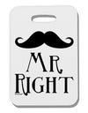 Mr Right Thick Plastic Luggage Tag
