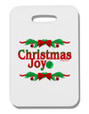 Christmas Joy Color Thick Plastic Luggage Tag-Luggage Tag-TooLoud-White-One Size-Davson Sales