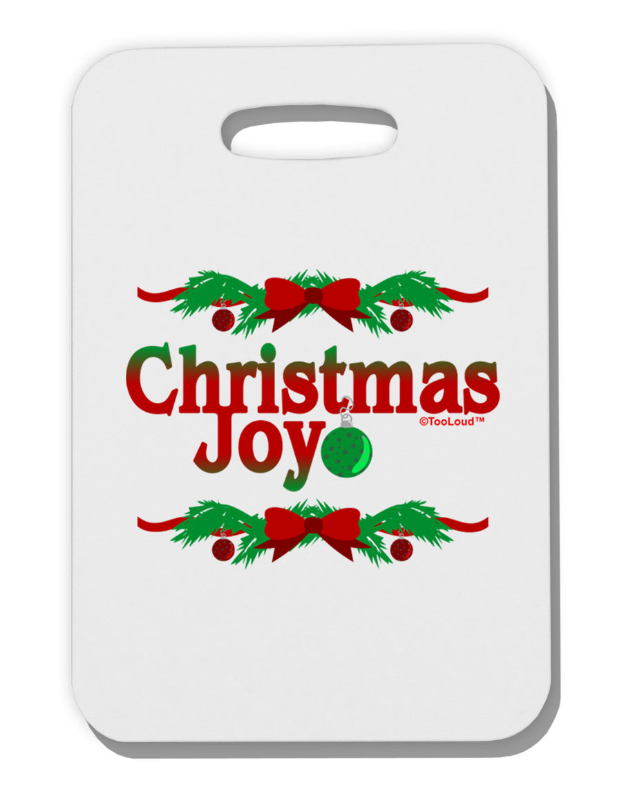 Christmas Joy Color Thick Plastic Luggage Tag-Luggage Tag-TooLoud-White-One Size-Davson Sales