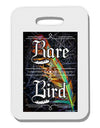 Rare Bird - Colorful Feather Thick Plastic Luggage Tag-Luggage Tag-TooLoud-White-One Size-Davson Sales