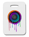 Paint Drips Speaker Thick Plastic Luggage Tag-Luggage Tag-TooLoud-White-One Size-Davson Sales