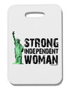 Statue of Liberty Strong Woman Thick Plastic Luggage Tag-Luggage Tag-TooLoud-One Size-Davson Sales