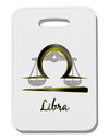 Libra Symbol Thick Plastic Luggage Tag-Luggage Tag-TooLoud-White-One Size-Davson Sales