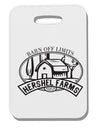 Hershel Farms Thick Plastic Luggage Tag by TooLoud-Luggage Tag-TooLoud-White-One Size-Davson Sales