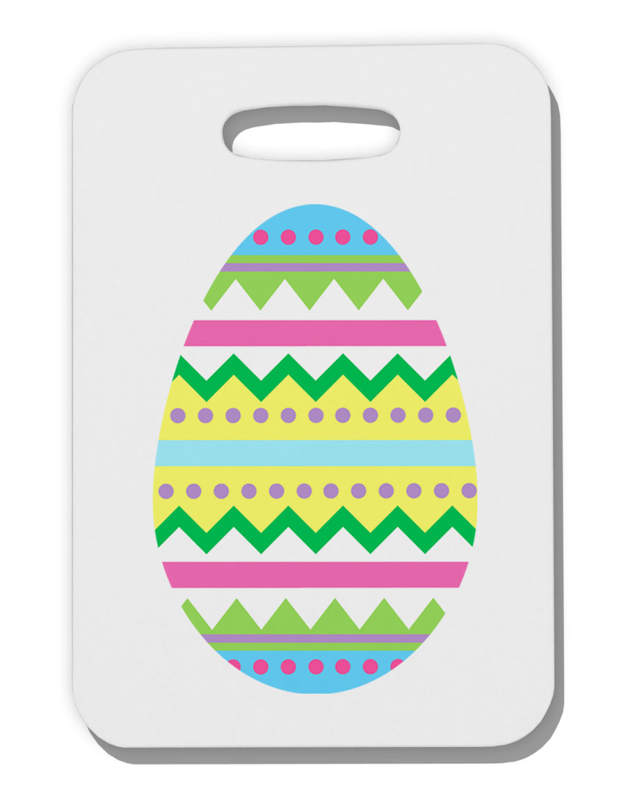 Colorful Easter Egg Thick Plastic Luggage Tag-Luggage Tag-TooLoud-White-One Size-Davson Sales