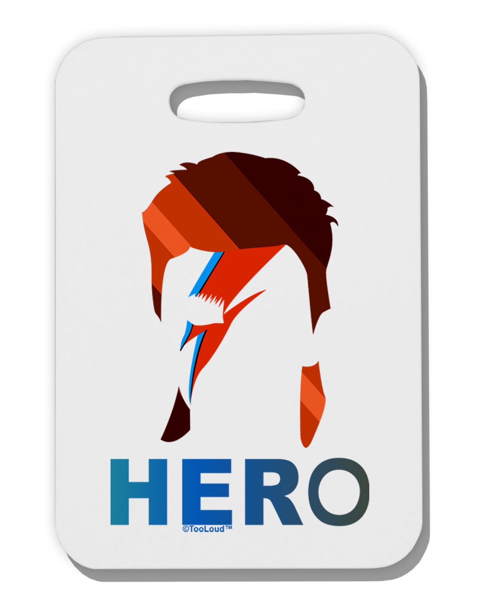 Hero of the Weirdos Thick Plastic Luggage Tag by-Luggage Tag-TooLoud-White-One Size-Davson Sales