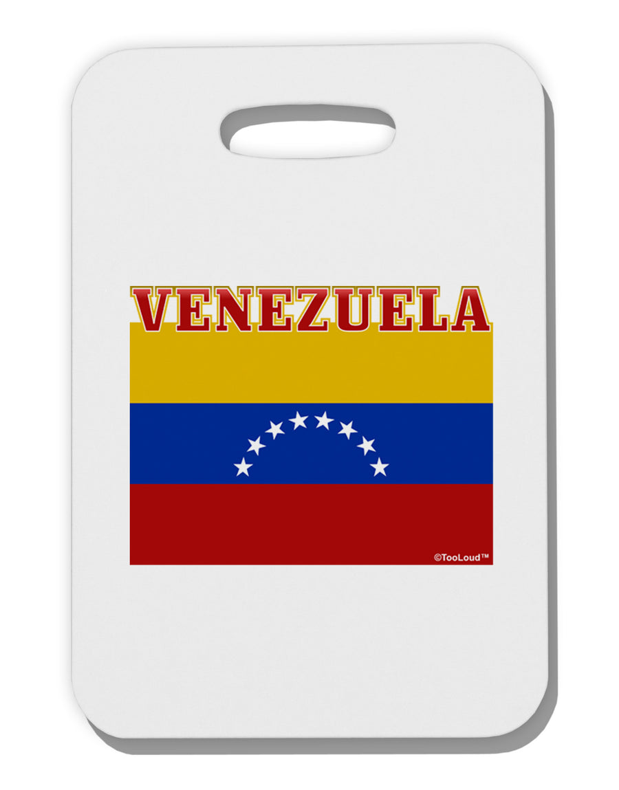 Venezuela Flag Thick Plastic Luggage Tag-Luggage Tag-TooLoud-One Size-Davson Sales