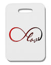 Infinite Love Thick Plastic Luggage Tag-Luggage Tag-TooLoud-White-One Size-Davson Sales