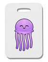 Cute Jellyfish Thick Plastic Luggage Tag by TooLoud-Luggage Tag-TooLoud-White-One Size-Davson Sales