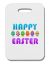 Happy Easter Decorated Eggs Thick Plastic Luggage Tag-Luggage Tag-TooLoud-White-One Size-Davson Sales