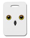 Cute Snowy Owl Face Thick Plastic Luggage Tag-Luggage Tag-TooLoud-White-One Size-Davson Sales