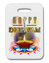 Happy Deepavali - Rangoli and Diya Thick Plastic Luggage Tag by-Luggage Tag-TooLoud-White-One Size-Davson Sales