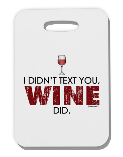 I Didn't Text You - Wine Adult Tank Top Dress Night Shirt-Night Shirt-TooLoud-White-One Size-Davson Sales