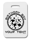 Personalized Birthday Boy Space with Customizable Name Thick Plastic Luggage Tag-Luggage Tag-TooLoud-White-One Size-Davson Sales