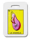 La Chancla Loteria Solid Thick Plastic Luggage Tag by-Luggage Tag-TooLoud-White-One Size-Davson Sales