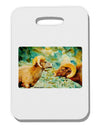 TooLoud Two Bighorn Rams Watercolor Thick Plastic Luggage Tag-Luggage Tag-TooLoud-White-One Size-Davson Sales