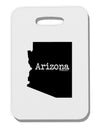 Arizona - United States Shape Thick Plastic Luggage Tag-Luggage Tag-TooLoud-White-One Size-Davson Sales