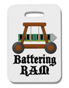 Battering RAM Text Thick Plastic Luggage Tag-Luggage Tag-TooLoud-White-One Size-Davson Sales