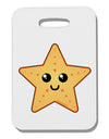 Cute Starfish Thick Plastic Luggage Tag by TooLoud-Luggage Tag-TooLoud-White-One Size-Davson Sales