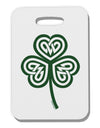 Celtic Knot Irish Shamrock Thick Plastic Luggage Tag-Luggage Tag-TooLoud-White-One Size-Davson Sales