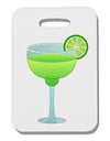 Green Margarita with Lime - Cinco de Mayo Thick Plastic Luggage Tag by TooLoud-Luggage Tag-TooLoud-White-One Size-Davson Sales