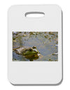 Bullfrog In Water Thick Plastic Luggage Tag by TooLoud-Luggage Tag-TooLoud-White-One Size-Davson Sales