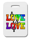 Love Is Love Lesbian Pride Thick Plastic Luggage Tag-Luggage Tag-TooLoud-White-One Size-Davson Sales