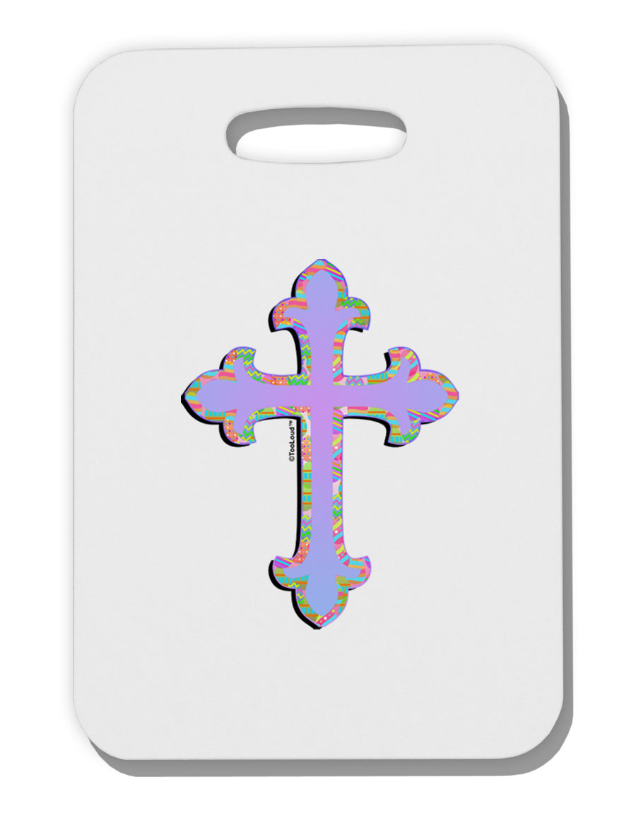 Easter Color Cross Thick Plastic Luggage Tag-Luggage Tag-TooLoud-White-One Size-Davson Sales