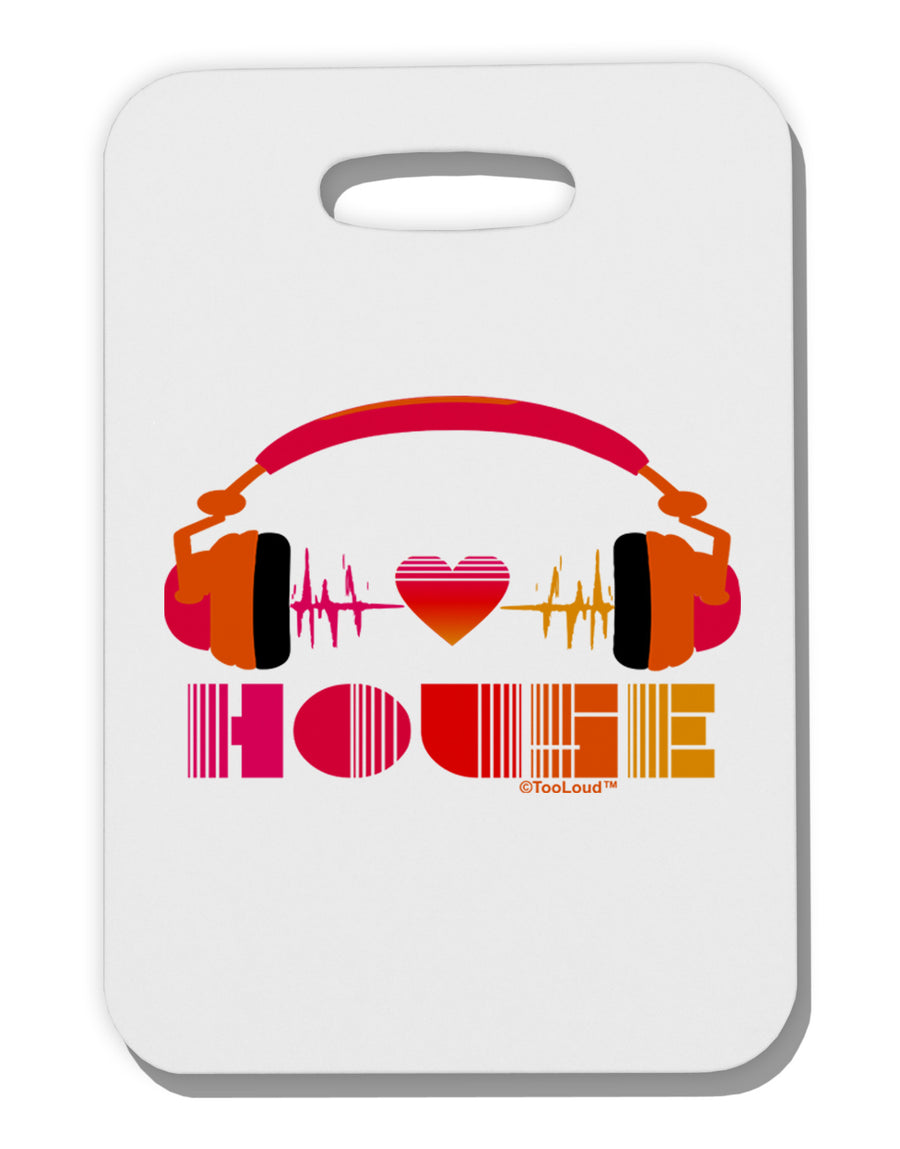 Heart House Thick Plastic Luggage Tag-Luggage Tag-TooLoud-White-One Size-Davson Sales