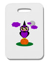 Owl Purple Thick Plastic Luggage Tag-Luggage Tag-TooLoud-White-One Size-Davson Sales