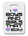 I Heart Boys and Girls That Heart EDM Thick Plastic Luggage Tag-Luggage Tag-TooLoud-White-One Size-Davson Sales