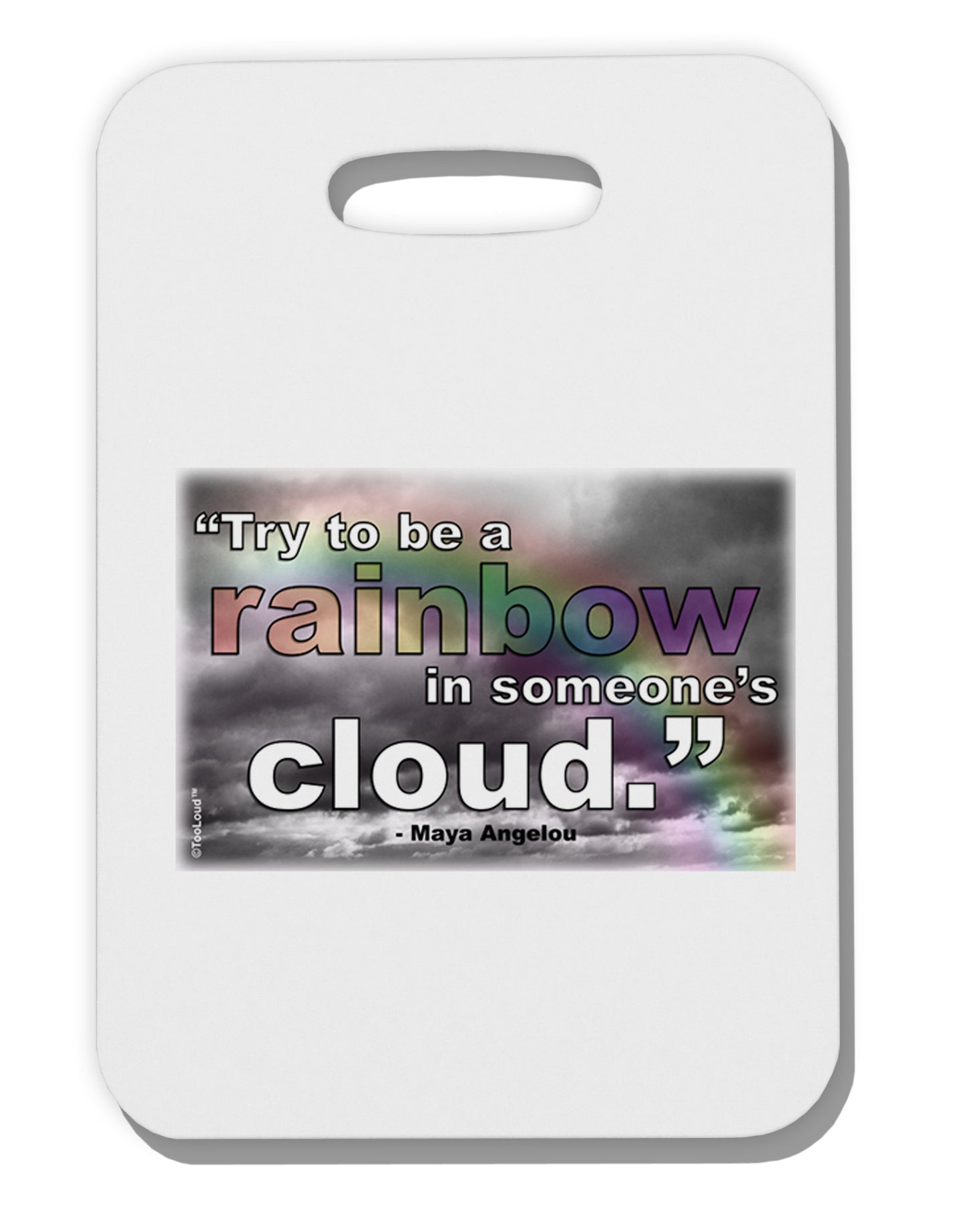 Rainbow in Cloud M Angelou Plus Size Dark Apron by TooLoud-Bib Apron-TooLoud-White-2.74"x4"x2mm-Davson Sales