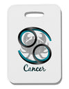 Cancer Symbol Thick Plastic Luggage Tag-Luggage Tag-TooLoud-White-One Size-Davson Sales