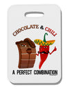 Chiles and Chocolate Thick Plastic Luggage Tag-Luggage Tag-TooLoud-White-One Size-Davson Sales