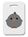 Cute Little Chick - Black Thick Plastic Luggage Tag by TooLoud-Luggage Tag-TooLoud-White-One Size-Davson Sales