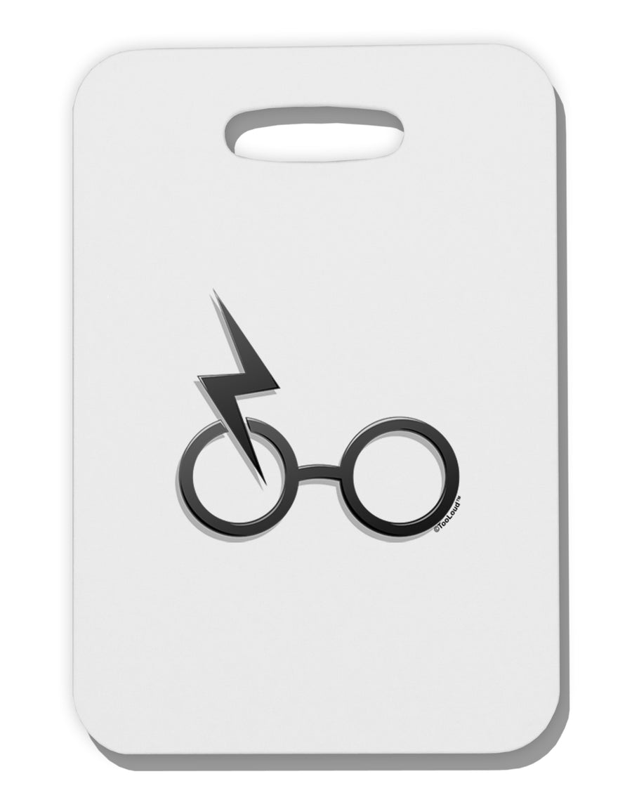 Magic Glasses Thick Plastic Luggage Tag by TooLoud-Luggage Tag-TooLoud-White-One Size-Davson Sales