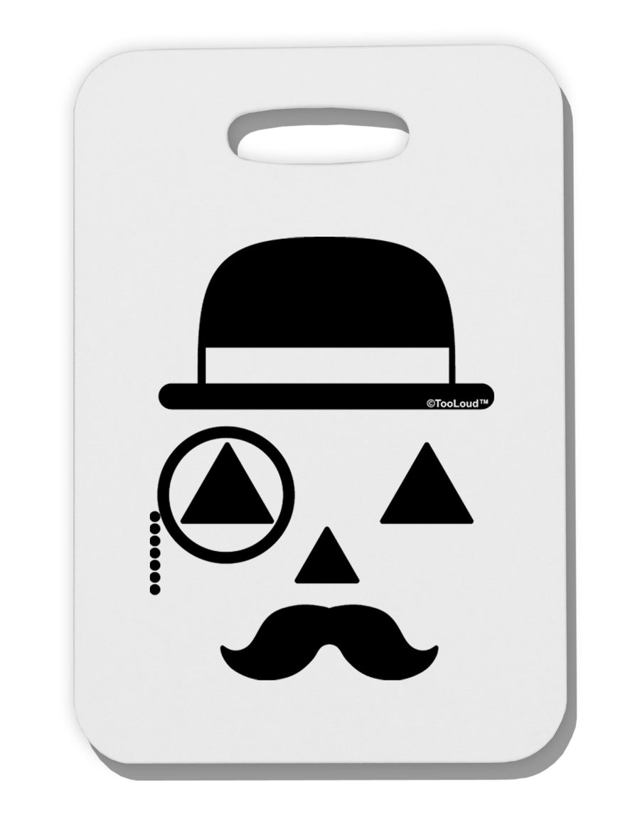 Gentleman Jack-o-lantern Thick Plastic Luggage Tag-Luggage Tag-TooLoud-White-One Size-Davson Sales