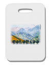 CO Fog Mountains Text Thick Plastic Luggage Tag-Luggage Tag-TooLoud-White-One Size-Davson Sales