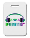 Heart Dubstep Thick Plastic Luggage Tag-Luggage Tag-TooLoud-White-One Size-Davson Sales