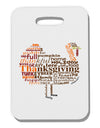 Turkey Typography Thick Plastic Luggage Tag-Luggage Tag-TooLoud-White-One Size-Davson Sales