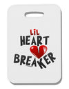 Lil Heart Breaker Thick Plastic Luggage Tag-Luggage Tag-TooLoud-White-One Size-Davson Sales