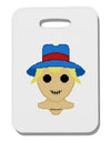 Cute Pixel Scarecrow Thick Plastic Luggage Tag-Luggage Tag-TooLoud-White-One Size-Davson Sales