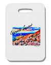 Colorado Mtn Sunset Bold WaterColor Thick Plastic Luggage Tag-Luggage Tag-TooLoud-White-One Size-Davson Sales