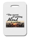 Getting Ahead Mark Twain Thick Plastic Luggage Tag-Luggage Tag-TooLoud-White-One Size-Davson Sales