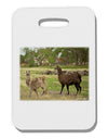 Standing Llamas Thick Plastic Luggage Tag by TooLoud-Luggage Tag-TooLoud-White-One Size-Davson Sales