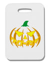 Trick or Treat Jack Yellow Thick Plastic Luggage Tag-Luggage Tag-TooLoud-White-One Size-Davson Sales