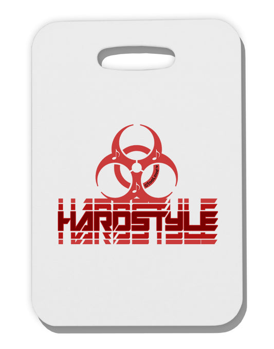 Hardstyle Biohazard Thick Plastic Luggage Tag-Luggage Tag-TooLoud-White-One Size-Davson Sales